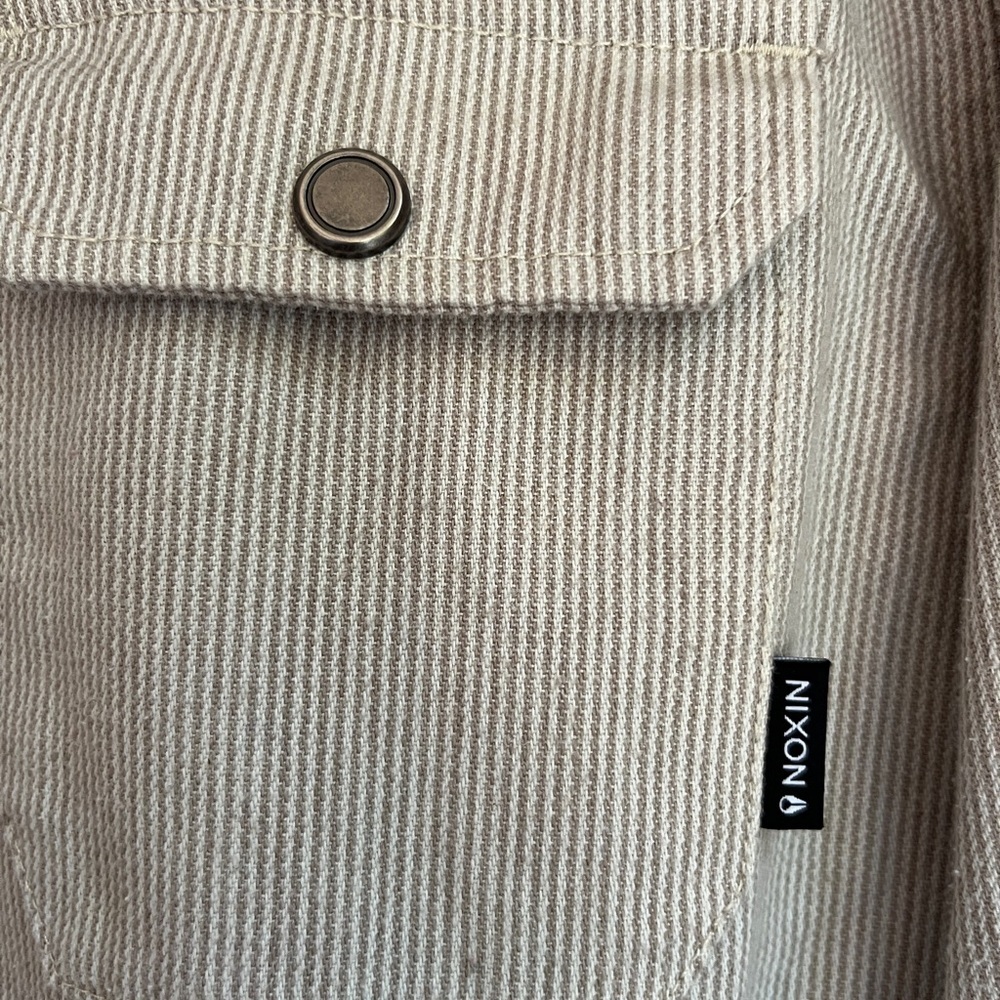 Nixon Men's Striped Gray Shirt Jacket - Picture 4 of 13